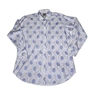 Thomas Dean long sleeve Button Up Paisley Print XXL